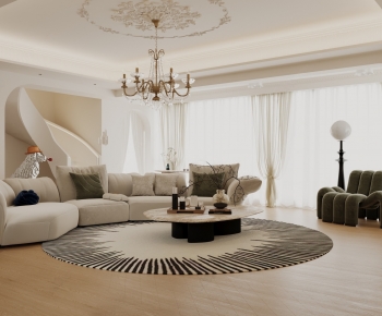 French Style A Living Room-ID:580065017