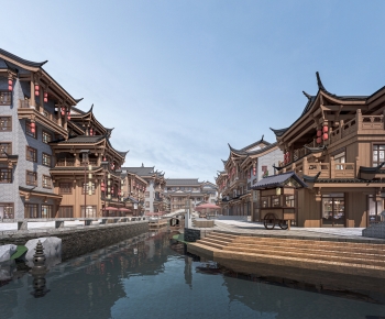 New Chinese Style Commercial Street-ID:716331094