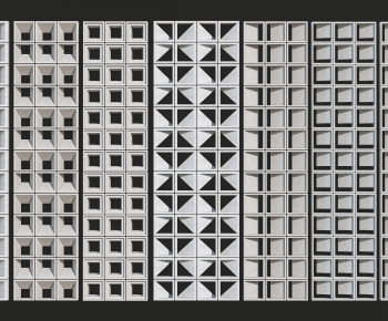 Modern Cement Brick Screen Partition-ID:617830844