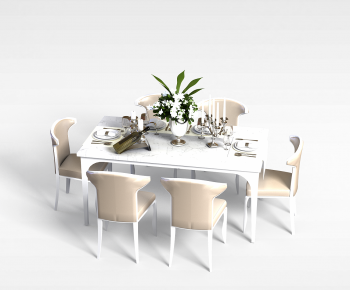 European Style Dining Table And Chairs-ID:792982103