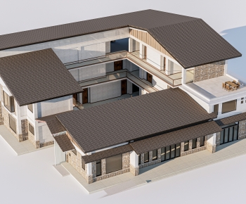 New Chinese Style Appearance Of Commercial Building-ID:953810934