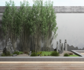New Chinese Style Plant Landscaping-ID:526493079