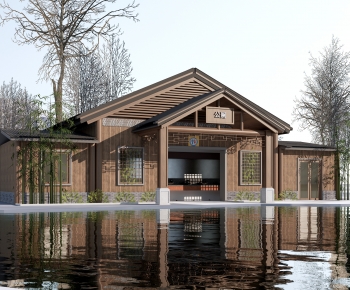 New Chinese Style Public Building-ID:124828867