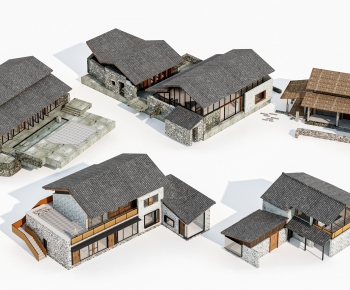 New Chinese Style Residential Building-ID:853609091