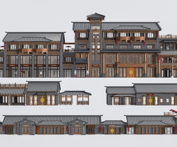 New Chinese Style Appearance Of Commercial Building-ID:319374084