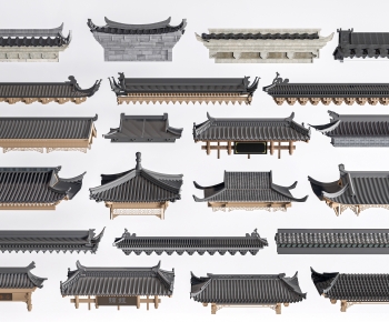New Chinese Style Building Component-ID:148520953