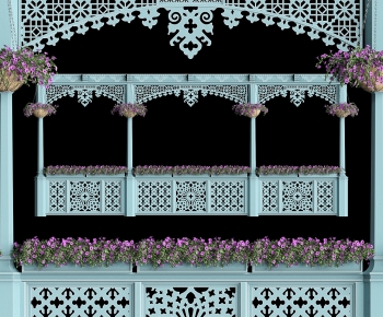 Mediterranean Style Balcony-ID:862349039