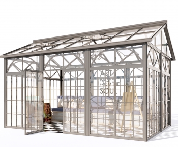 Modern Glass Sunshine Room-ID:882436996