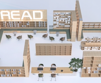 Modern Bookshelf-ID:413292887