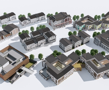 New Chinese Style Appearance Of Commercial Building-ID:831490045