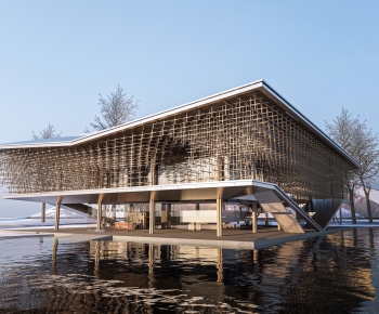New Chinese Style Architecture Of Artistic Style-ID:198683022
