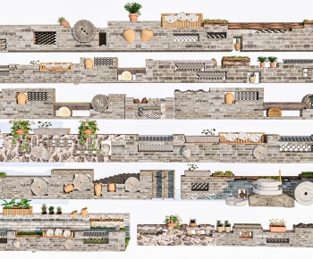 New Chinese Style Landscape Wall-ID:762224919