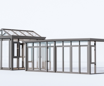 Modern Glass Sunshine Room-ID:644058946