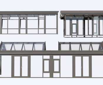 Modern Glass Sunshine Room-ID:234575994