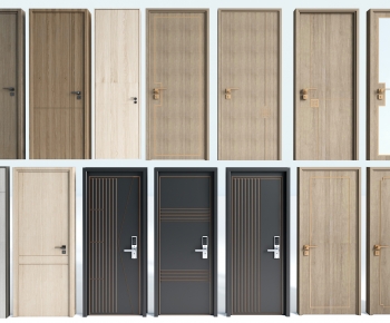 New Chinese Style Single Door-ID:839659932