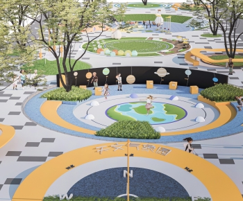 Modern Park Landscape-ID:599064117