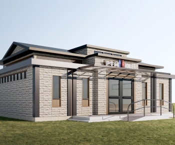 Modern Public Building-ID:640908003