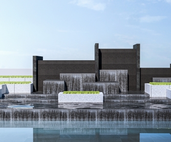 Modern Rockery Waterscape-ID:611358881