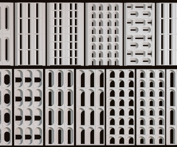 Modern Cement Brick Screen Partition-ID:915469889