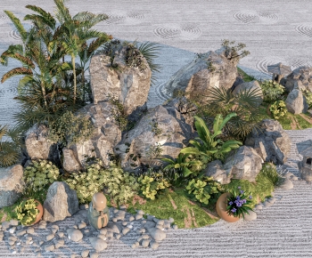 New Chinese Style Rockery Waterscape-ID:745058065