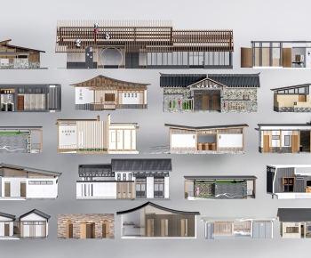 New Chinese Style Public Building-ID:230859047
