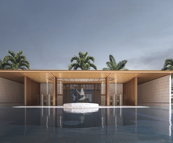 Modern Facade Element-ID:842899089