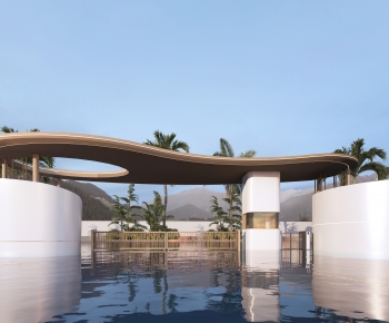 Modern Facade Element-ID:754806042