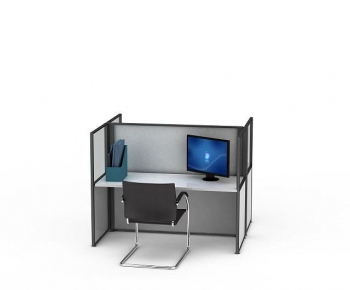 Modern Office Desk And Chair-ID:840656049