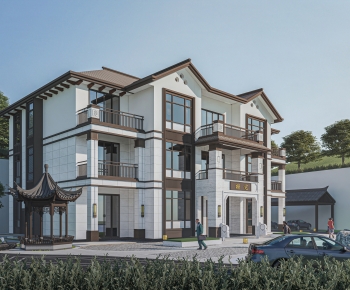 New Chinese Style Detached Villa-ID:872330901
