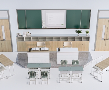 Modern Computer Desk And Chair-ID:189714912