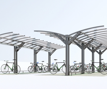 Modern Outdoor Parking Lot-ID:476624976