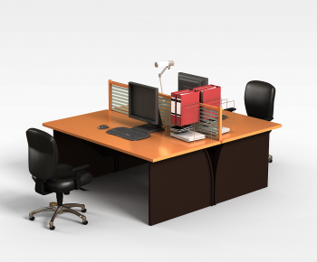 Modern Office Desk And Chair-ID:669775014