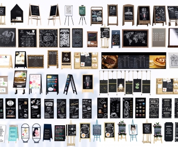 Modern Blackboard/whiteboard-ID:498440034