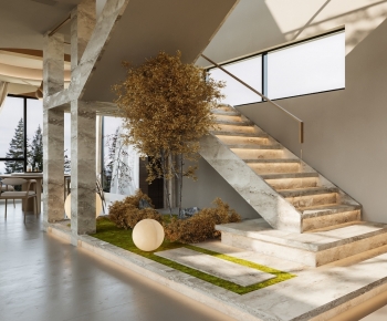 Wabi-sabi Style Stairwell-ID:181025037