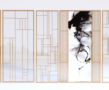 New Chinese Style Wooden Screen Partition-ID:212948088