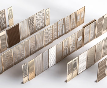New Chinese Style Wooden Screen Partition-ID:960778956