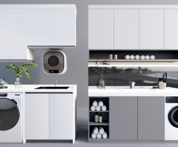 Modern Laundry Cabinet-ID:559326899
