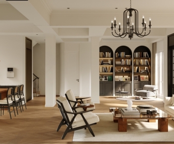 French Style A Living Room-ID:860869988