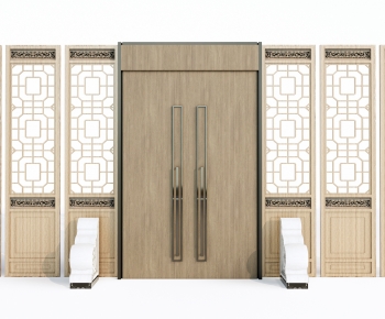 New Chinese Style Double Door-ID:862077004