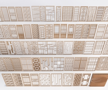 New Chinese Style Wooden Screen Partition-ID:353860947
