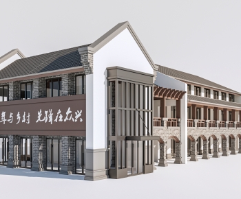 New Chinese Style Appearance Of Commercial Building-ID:482913975