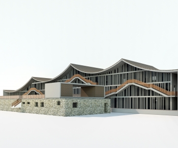 Modern Architecture Of Artistic Style-ID:728310117