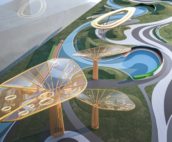 Modern Park Landscape-ID:795511016