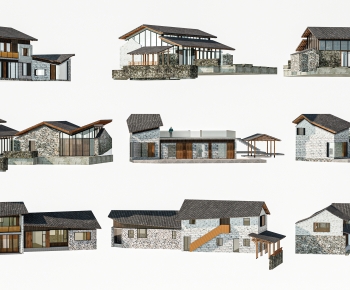 New Chinese Style Residential Building-ID:517573122