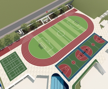 Modern Outdoor Sports Stadium-ID:443655017