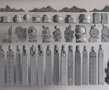 Chinese Style Column-ID:699877025