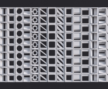 Modern Cement Brick Screen Partition-ID:869679936