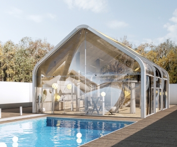 Modern Glass Sunshine Room-ID:722254048