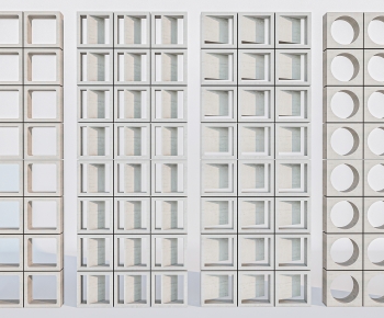 Modern Cement Brick Screen Partition-ID:929862987
