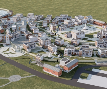 Modern Architectural Bird's-eye View Planning-ID:507795109